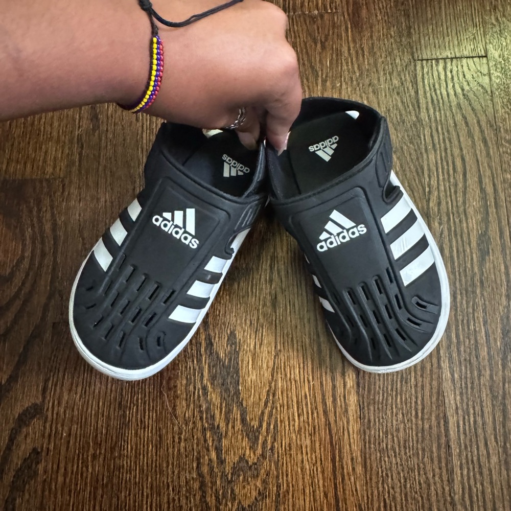 Adidas Kids Black and White Water Shoes